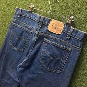 Vintage 80s Levi's 505‎ Orange Tab Dark Wash Jeans